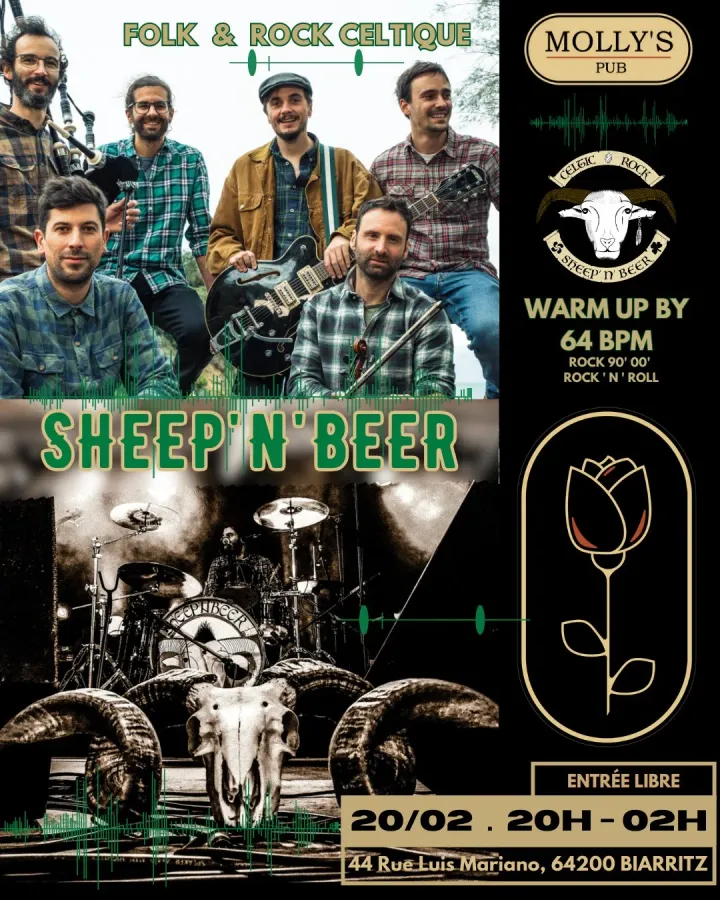Affiche : Sheep’n’Beer + 64BPM, 20 février 2026